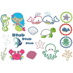 Stickserie - Unterwasser Welt